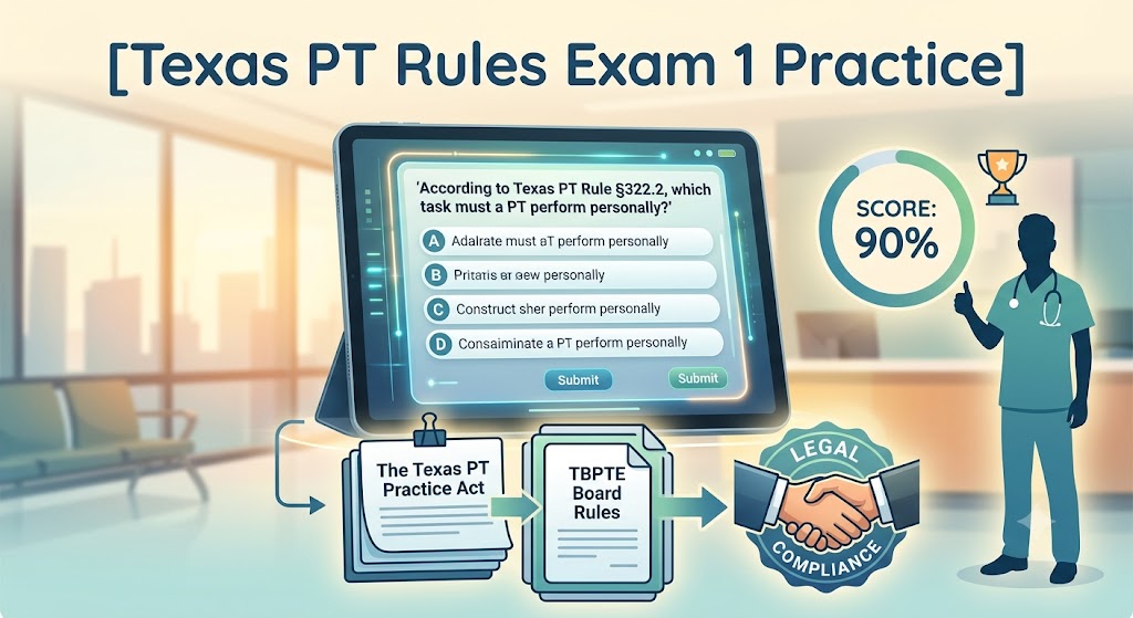 Texas PT Rules Exam 1 Practice Banner