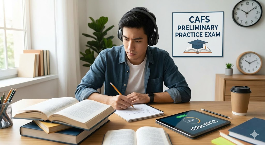 CAFS Preliminary Practice Exam Banner