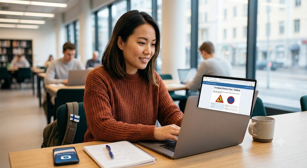 International Teoriakoe Practice Test & Exam Prep | Finland Banner