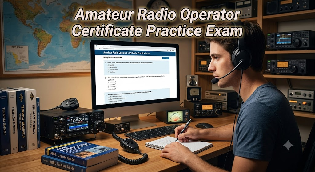 Amateur Radio Operator Certificate Practice Exam Banner