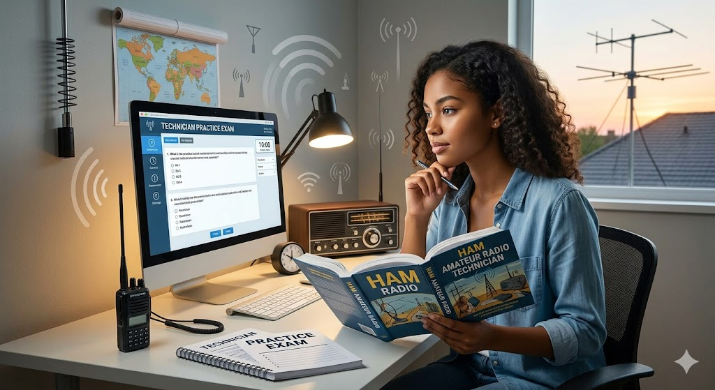 Ham Amateur Radio Technician Practice Exam Banner