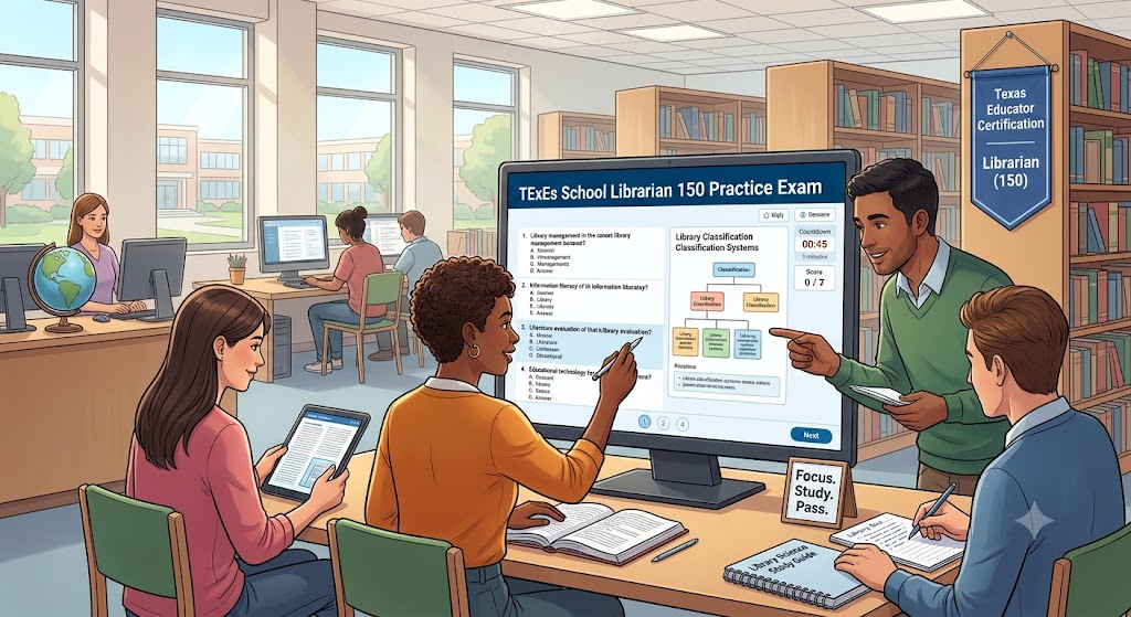 TExEs School Librarian (150) Practice Test Banner