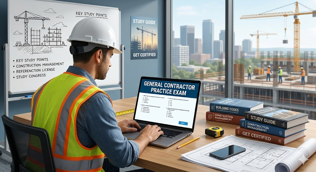 General Contractor Practice Exam Banner