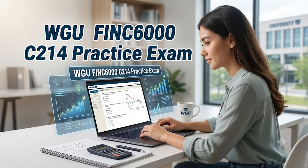Western Governors University (WGU) FINC6000 C214 Financial Management Practice Exam Banner