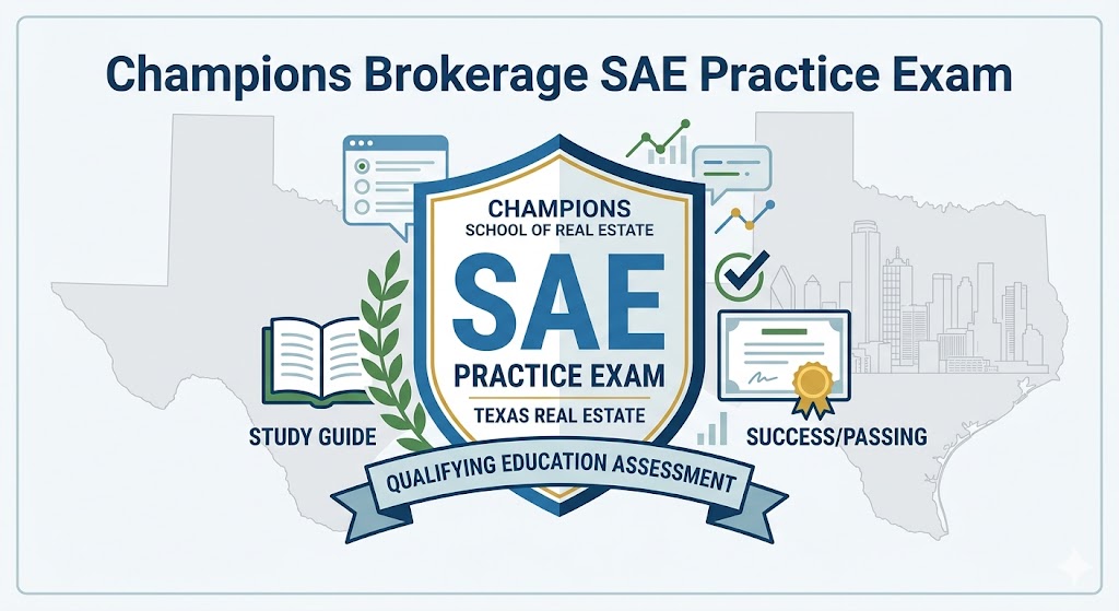 Champions Brokerage SAE Practice Test Banner