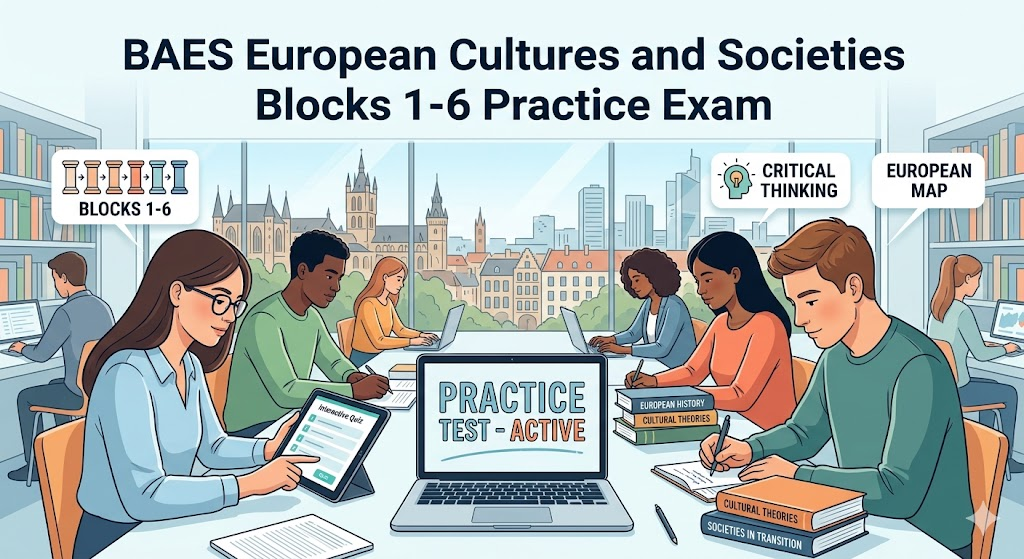 BAES European Cultures and Societies (ECS) Blocks 1-6 Practice Test Banner