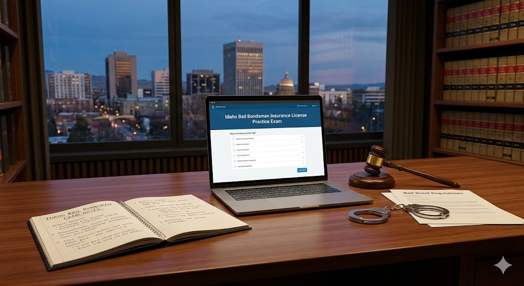 Idaho Bail Bondsman Insurance License Practice Exam Banner