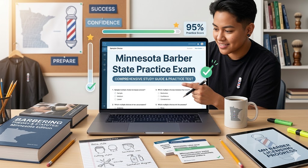 Minnesota Barber State Practice Exam Banner