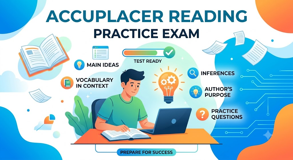 Accuplacer Reading Practice Test 2026 Banner