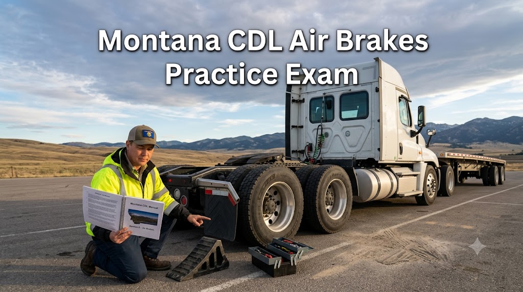 Montana CDL Air Brakes Practice Test Banner