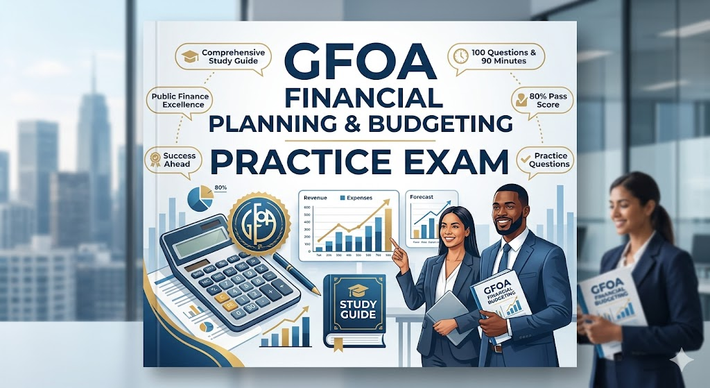 GFOA Financial Planning and Budgeting Certification Practice Exam Banner