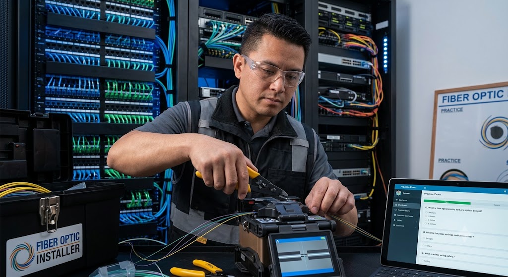 Fiber Optic Installer Practice Exam Banner
