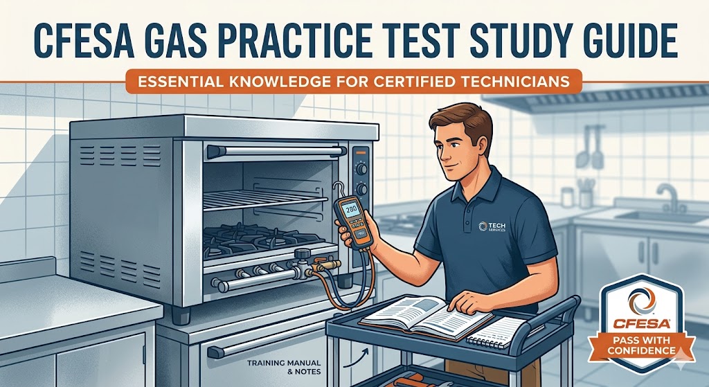 Commercial Food Equipment Service Association (CFESA) Gas Practice Test Banner