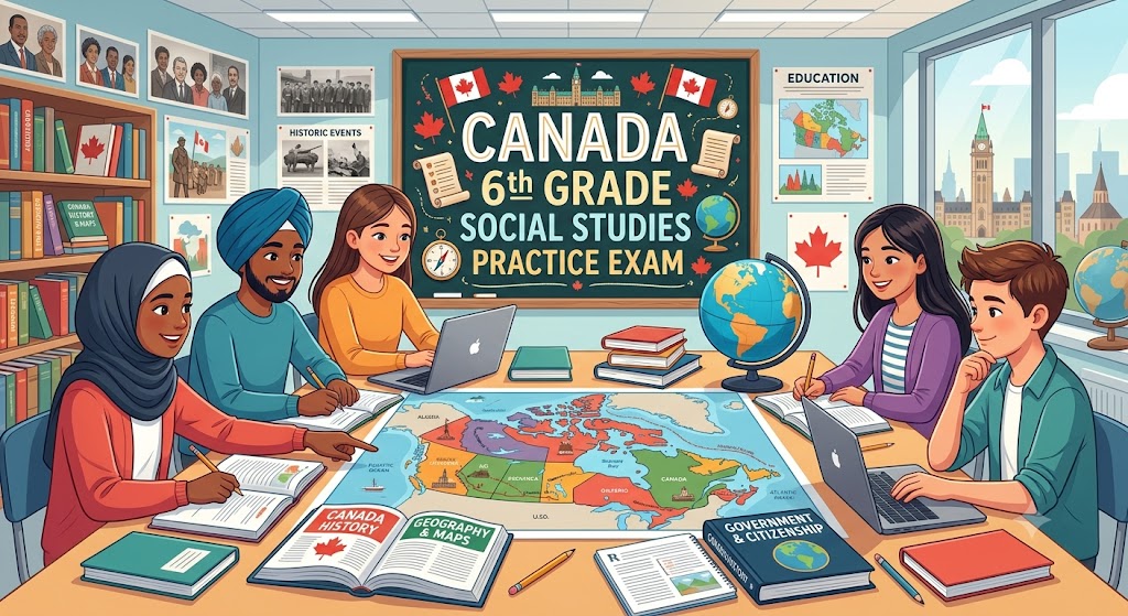 Canada 6th Grade Social Studies Practice Exam Banner