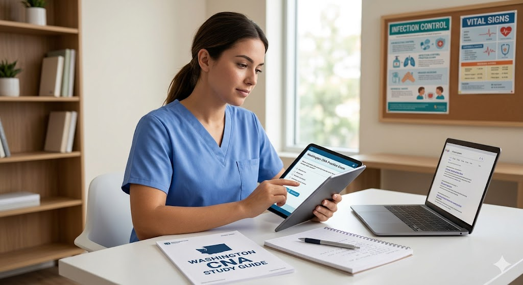 Washington CNA Practice Exam Banner