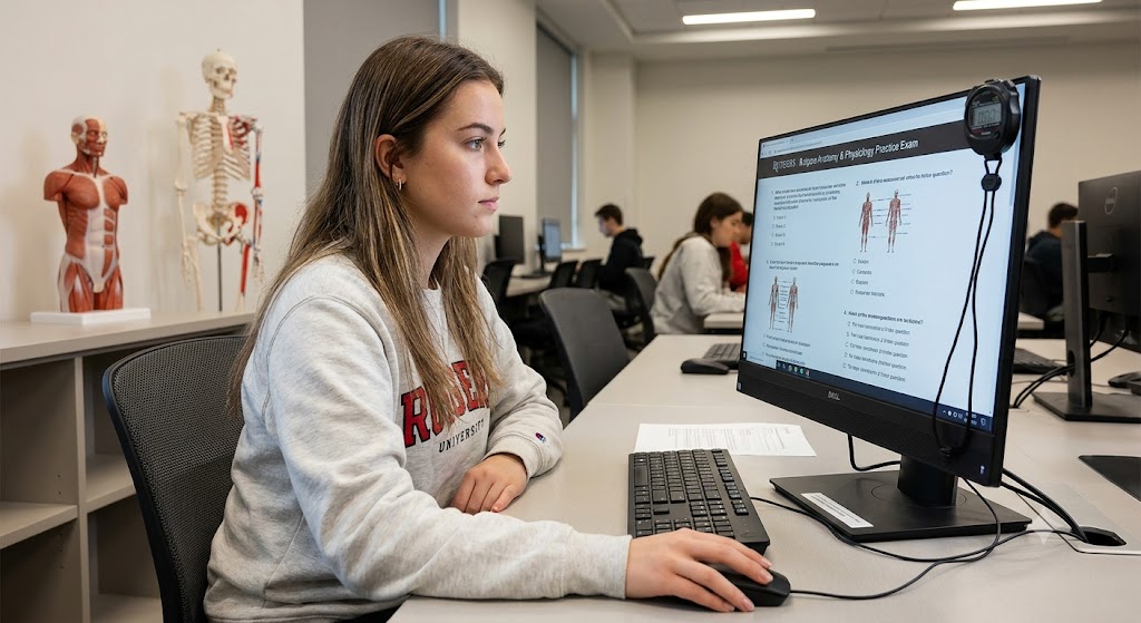 Rutgers Anatomy & Physiology Test Practice Banner