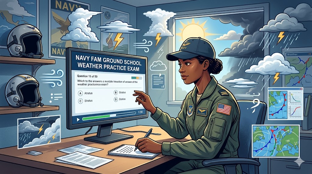 Navy FAM Ground School Weather Practice Exam Banner