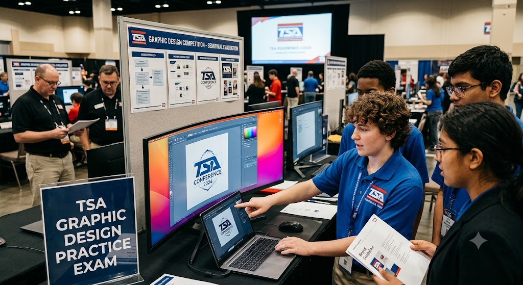 TSA Graphic Design Practice Exam Banner