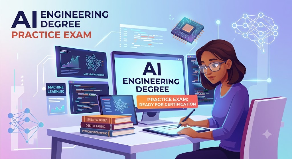 AI Engineering Degree Practice Exam Banner