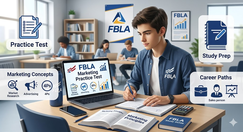 Future Business Leaders of America (FBLA) Marketing Practice Test Banner