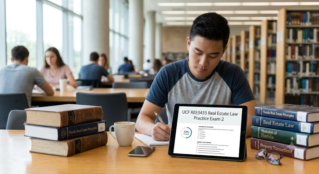 University of Central Florida (UCF) REE3433 Real Estate Law Practice Exam 2 Banner