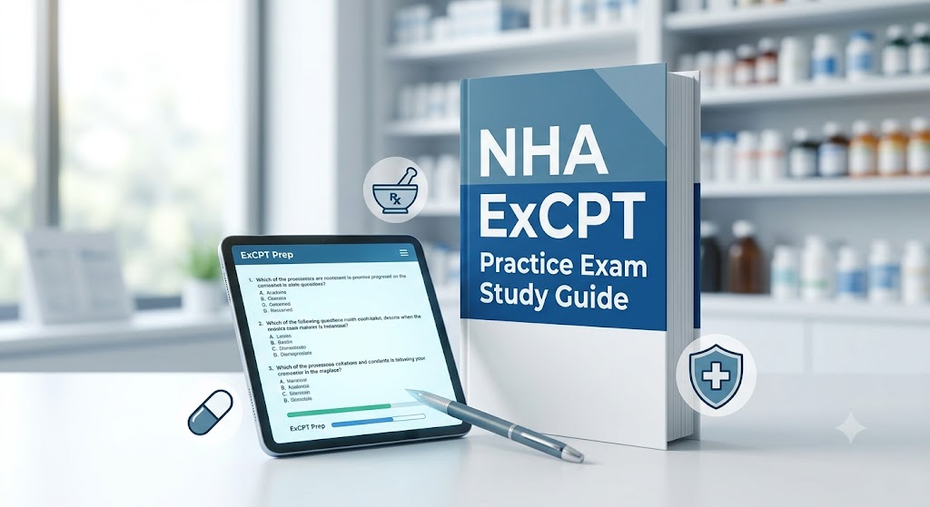 NHA Examination for Certification of Pharmacy Technicians (ExCPT) Practice Exam Banner