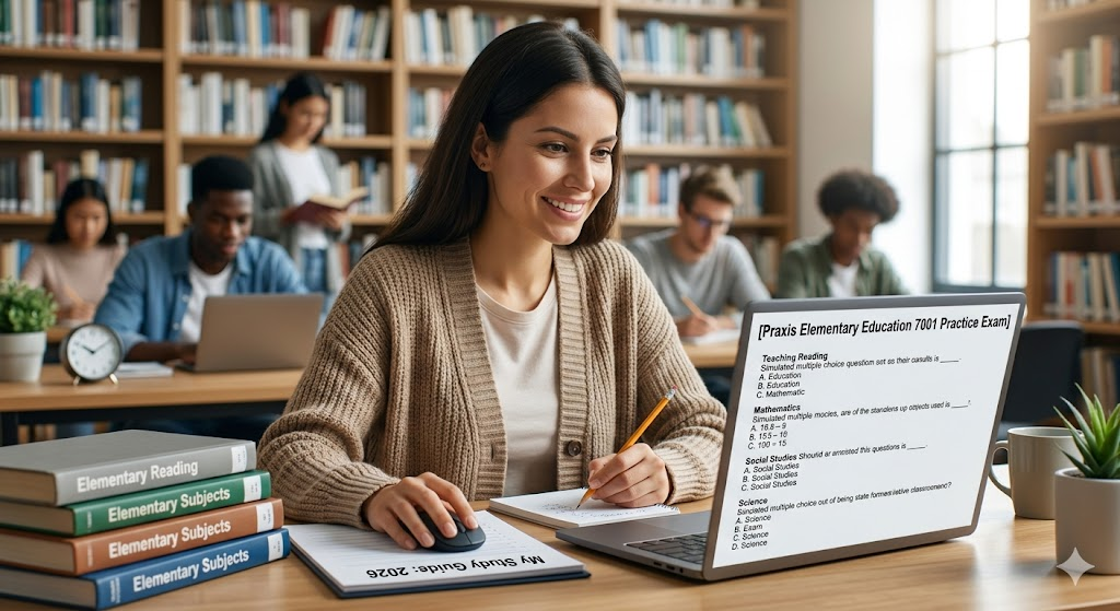 Praxis Elementary Education Multiple Subjects 7001 Practice Test 2026 | Exam Prep Questions Banner