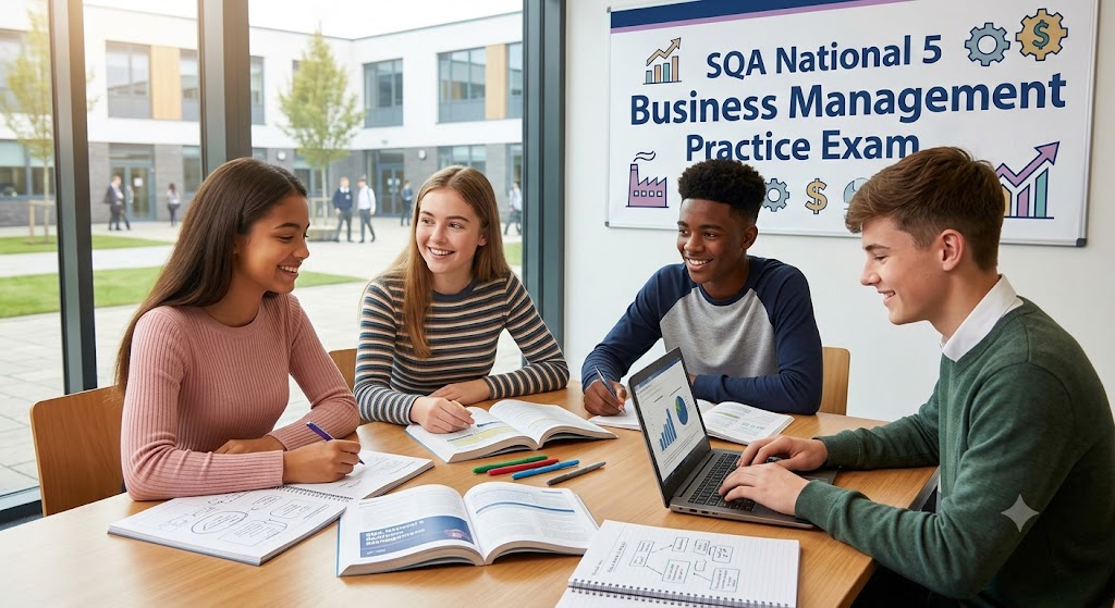 SQA National 5 Business Management Practice Exam Banner