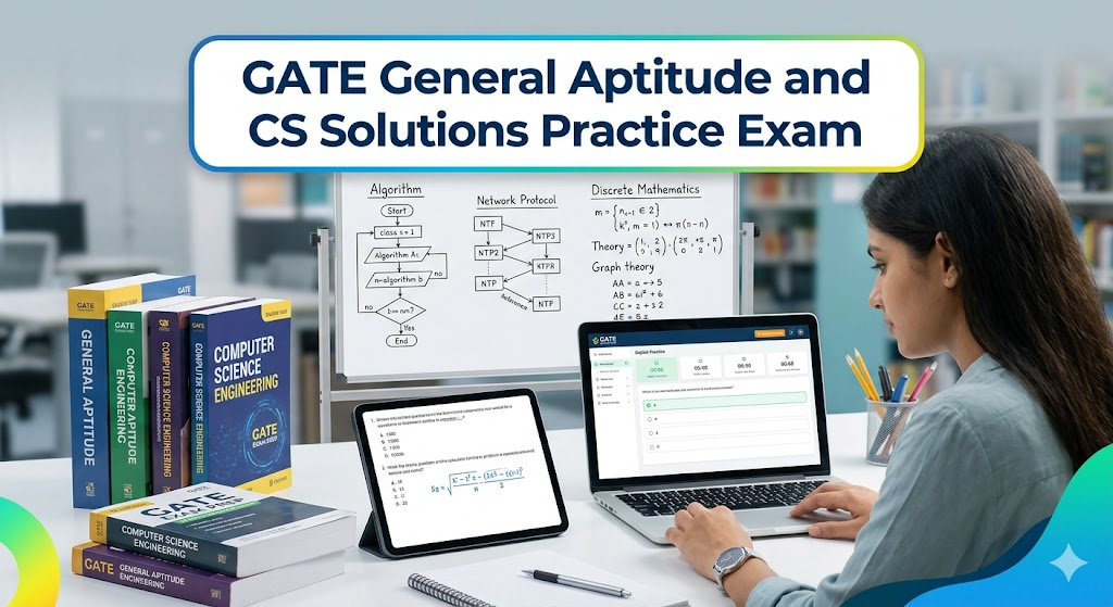 GATE General Aptitude and CS Solutions Practice Test Banner