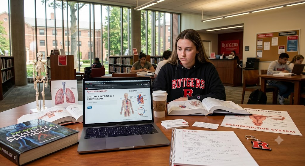 Rutgers Anatomy & Physiology II Practice Exam Banner
