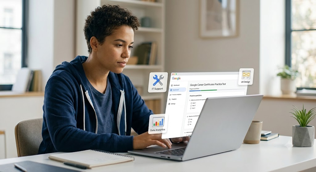 Google Career Certificates Practice Test & Exam Prep Banner