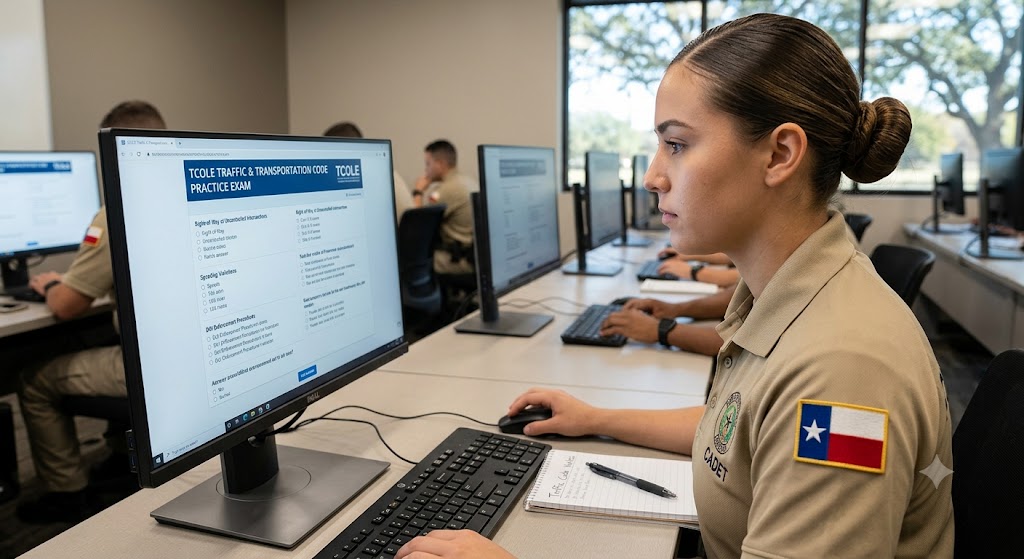 TCOLE Traffic & Transportation Code Practice Exam Banner