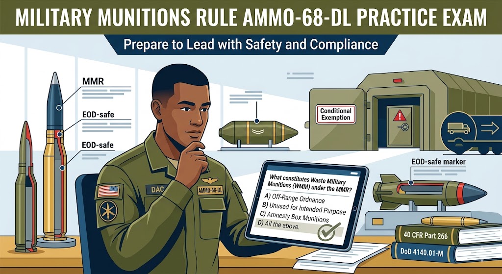 Military Munitions Rule AMMO‑68‑DL Practice Test Banner