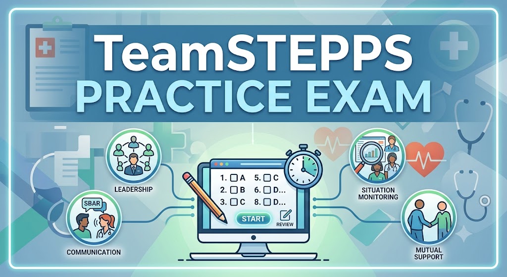 Team Strategies and Tools to Enhance Performance and Patient Safety (TeamSTEPPS) Practice Test Banner