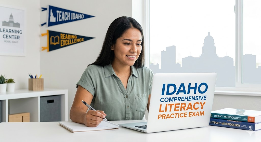 Idaho Comprehensive Literacy Practice Test Banner