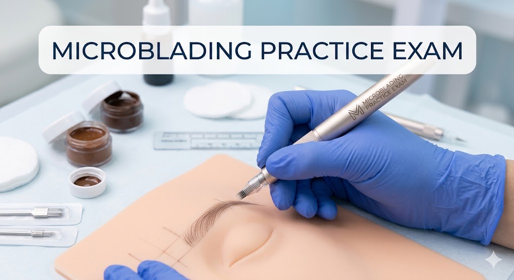 Microblading Practice Exam Banner
