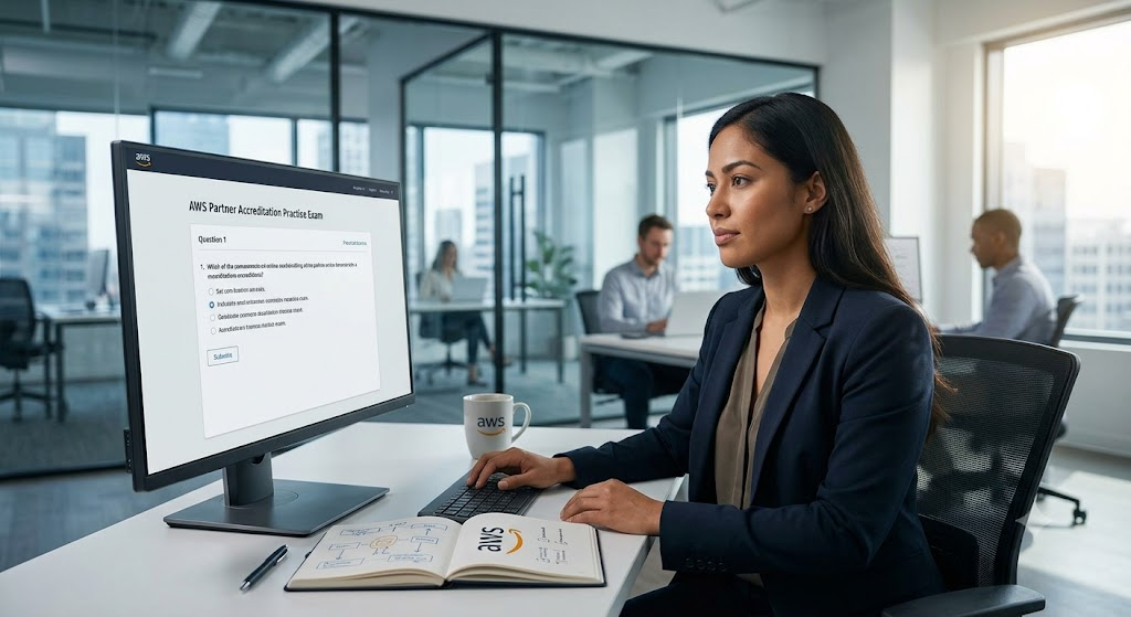 Amazon Web Services (AWS) Partner Accreditation Practice Test Banner