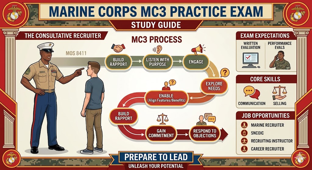 Marine Corps Communication & Consultative Selling Skills (MC3) Practice Test Banner