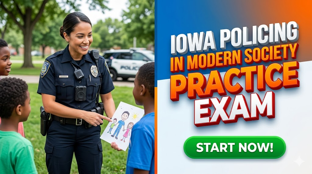 Iowa Policing in Modern Society Practice Test Banner
