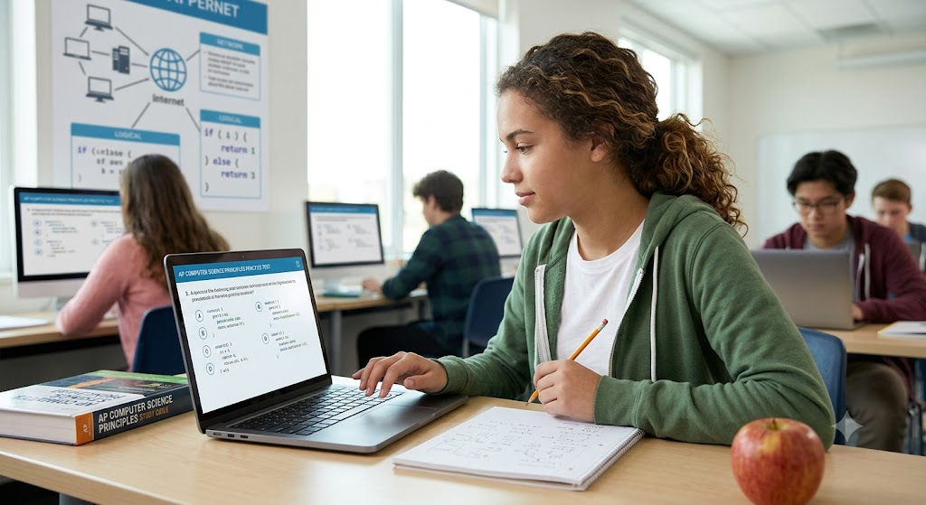 AP Computer Science Principles (APCSP) Practice Test Banner