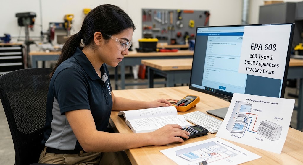 EPA 608 Type 1 (Small Appliances) Practice Test Banner