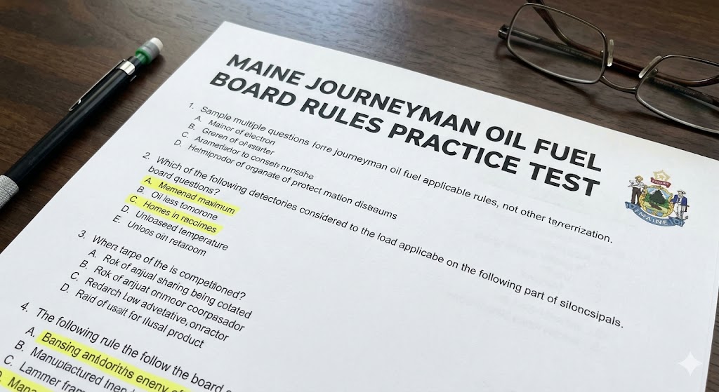 Maine Journeyman Oil Fuel Board Rules Practice Test Banner