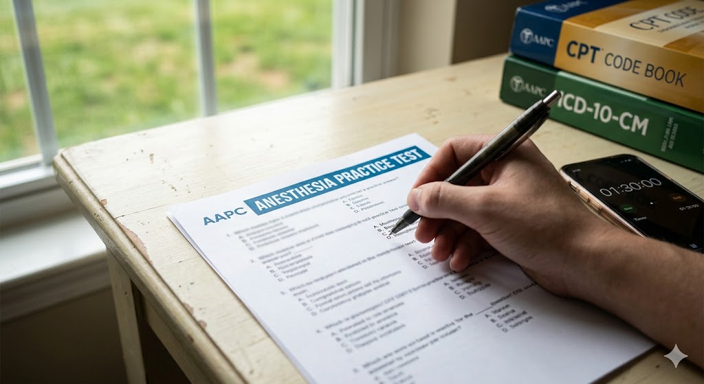 AAPC Anesthesia Practice Test Study Guide Banner