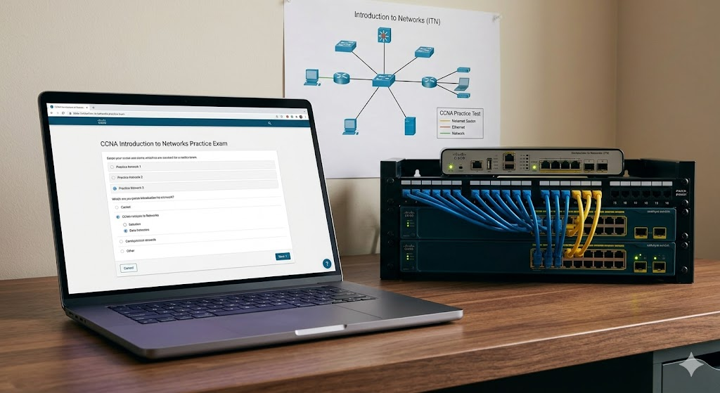 CCNA Introduction to Networks (ITN) Practice Test Banner