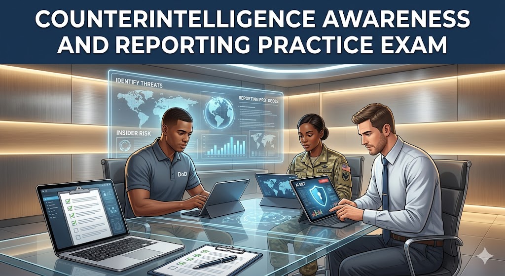 Counterintelligence Awareness and Reporting Practice Test Banner
