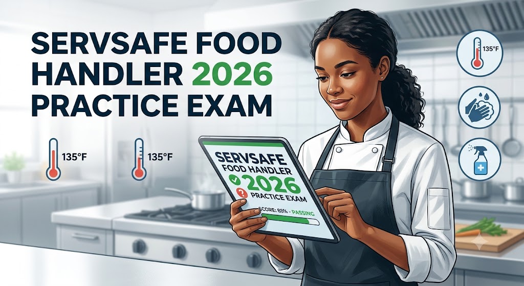 ServSafe Food Handler Practice Test 2026 Questions Answers Banner
