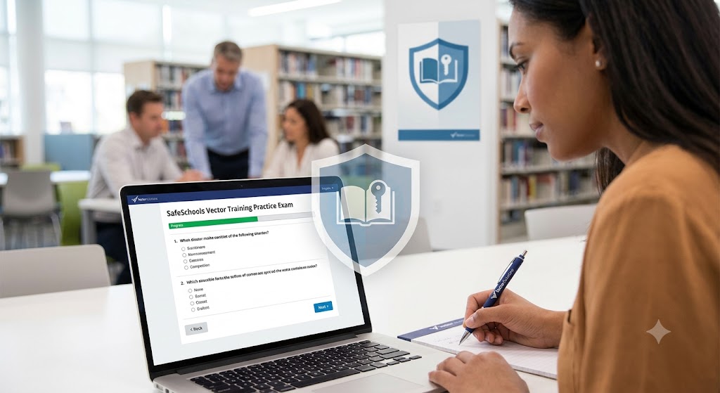 SafeSchools Vector Training Practice Exam Banner