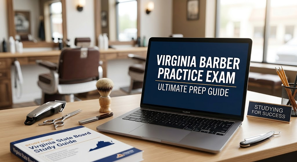 Virginia Barber Practice Exam Banner