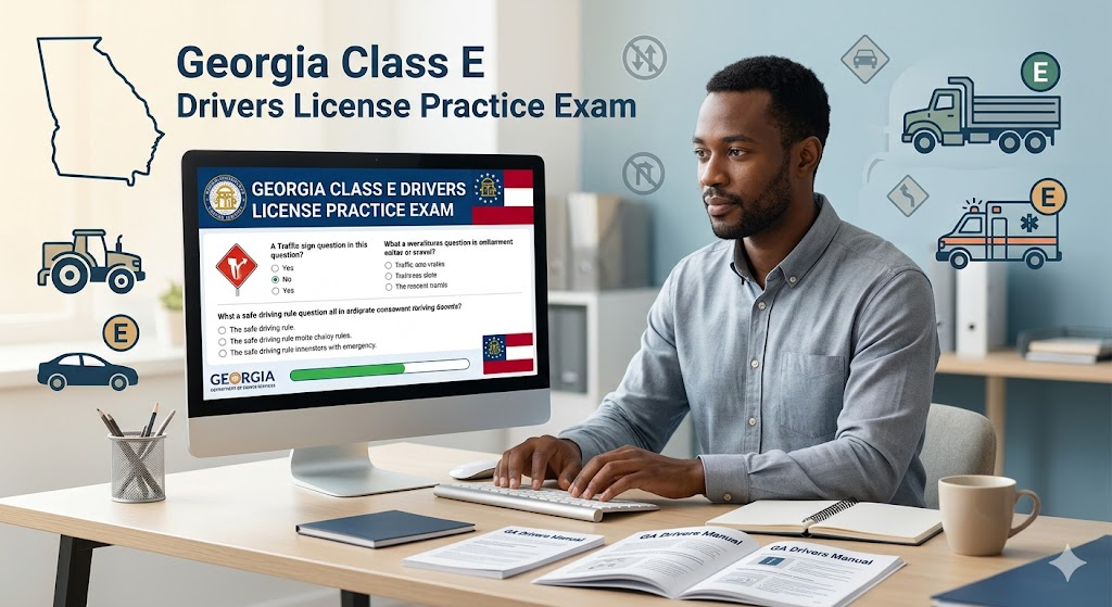 Georgia Class E Drivers License Practice Test Banner