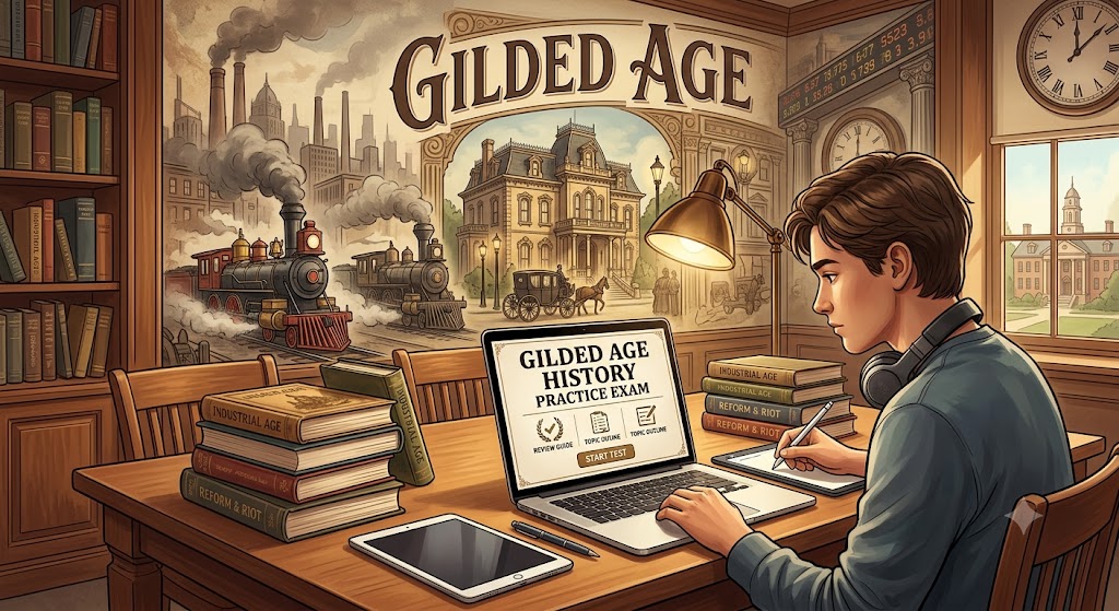 The Gilded Age Practice Test Banner
